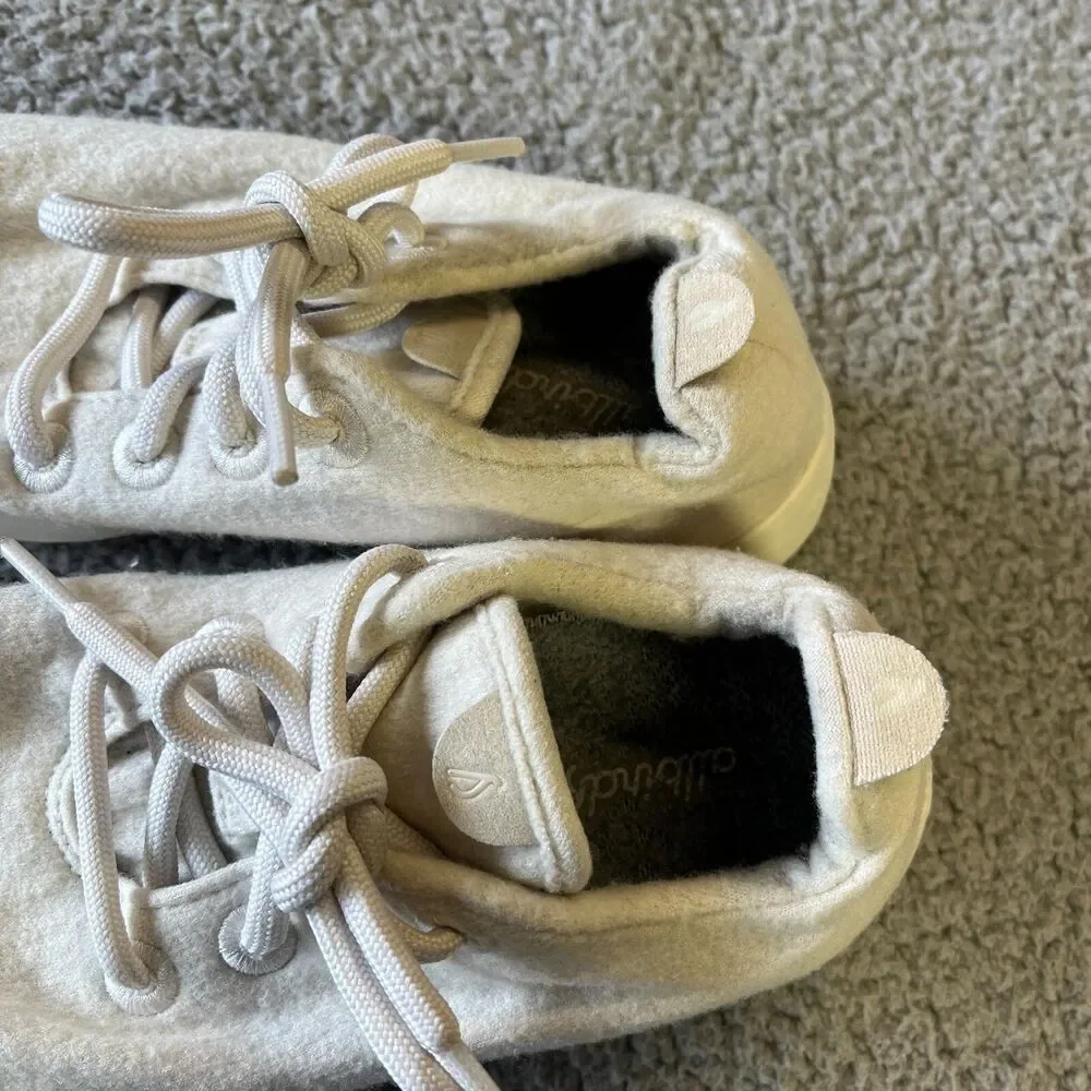 ALLBIRDS Sneakers Womens 6 White Merino Wool Runners Low Athletic 0320NV1